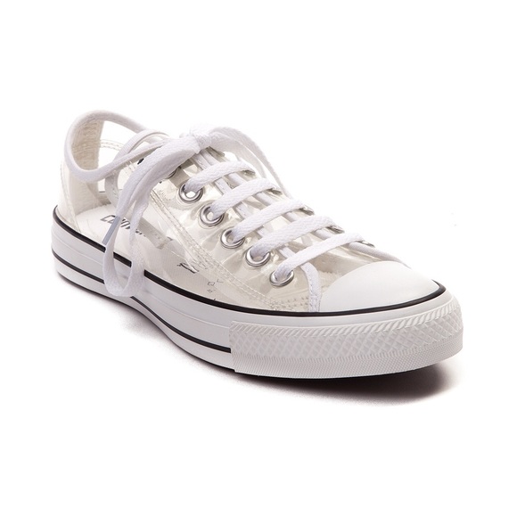 clear converse low tops